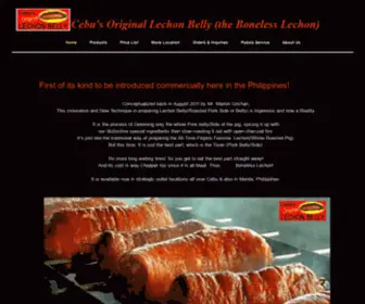 Cebuslechonbelly.com(Cebu's Original Lechon Belly) Screenshot