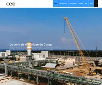 Cec-CG.com(La Centrale Electrique du Congo) Screenshot