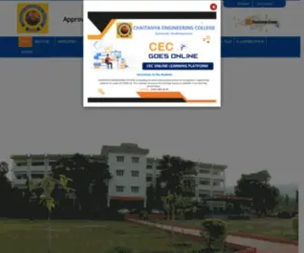 Cec.ac.in(Chaitanya Engineering College) Screenshot