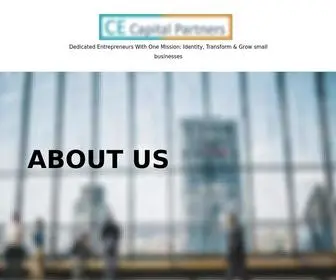 Cecapitalpartners.com(Transform  Grow small businesses) Screenshot