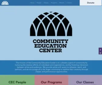 Cecarts.org(The mission of the Community Education Center) Screenshot