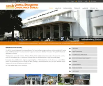 Cecb.lk(ENGINEERING CONSULTANCY & CONSTRUCTION SERVICES FOR INFRASTRUCTURE DEVELOPMENT) Screenshot