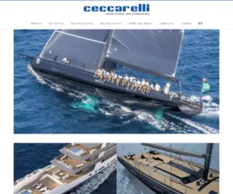 Ceccarelliyachtdesign.com(Sailing and motor yachts) Screenshot