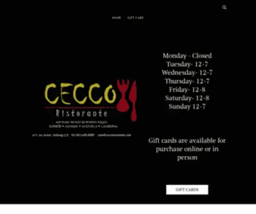 Ceccoristorante.com(Cecco Ristorante) Screenshot