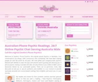 Cecelia.com.au(Psychic Reading with Cecelia's Psychics) Screenshot