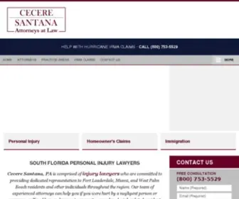 Ceceresantana.com(Personal Injury Lawyers) Screenshot