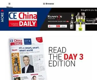 Cechinadaily.com(The Official Show Daily for Trade Visitors & Business Professionals) Screenshot