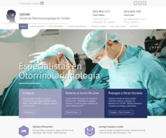 Cechin.com.ar(Otorrinolaringología) Screenshot