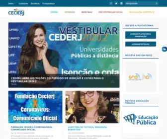 Cecierj.edu.br(Fundação CECIERJ) Screenshot