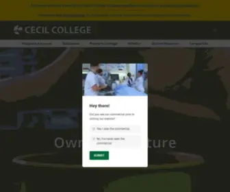 Cecil.edu(Cecil College) Screenshot