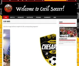 Cecilsoccer.org(Cecil Soccer) Screenshot