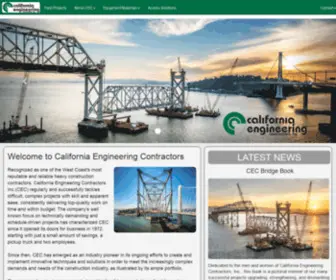 Cecmain.com(California Engineering Contractors) Screenshot