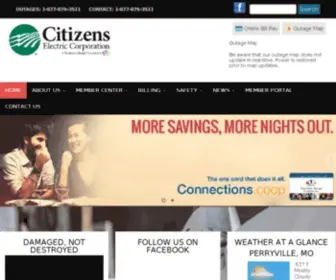 Cecmo.com(Citizens Electric Corporation) Screenshot