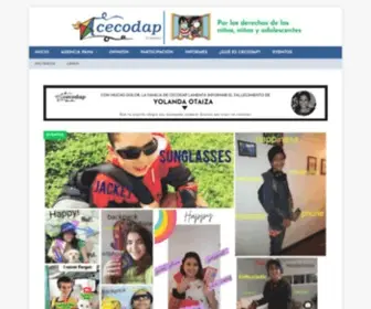 Cecodap.org(Por los derechos de los niños) Screenshot