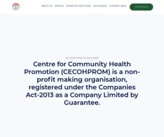 Cecohprom.org(Centre for Community Health Promotion) Screenshot