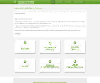 Cecolda.org.co(Centro Colombiano del Derecho de Autor) Screenshot