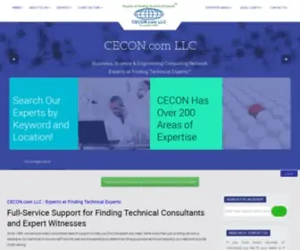 Cecon.com(Technical Consulting Network of Scientists) Screenshot