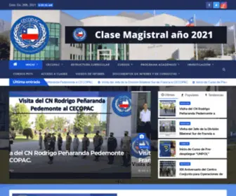 Cecopac.cl(Centro Conjunto para Operaciones de Paz de Chile) Screenshot