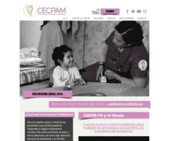 CecPam.org(Centro de Cuidados Paliativos de México) Screenshot