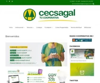 Cecsagal.com.ar(Bienvenidos) Screenshot