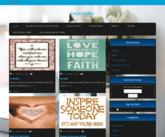 Cecyscorner.com(Faith based encouragement) Screenshot