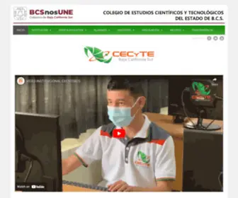 Cecytebcs.edu.mx(Colegio de Estudios Cientificos y Tecnologicos del Estado de BCS) Screenshot