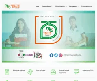 Cecytec.edu.mx(CECyTE COAHUILA) Screenshot