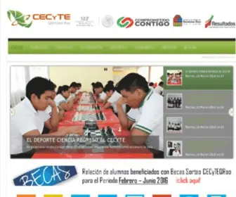 CecyteqRoo.edu.mx(CECYTE QUINTANA ROO) Screenshot