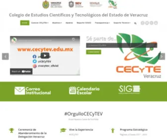 Cecytev.edu.mx(Colegio) Screenshot