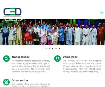 Ced-Pakistan.org(Coalition for Election and Democracy) Screenshot