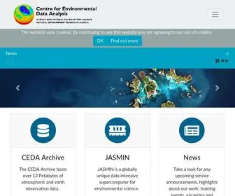 Ceda.ac.uk(Centre for Environmental Data Analysis) Screenshot