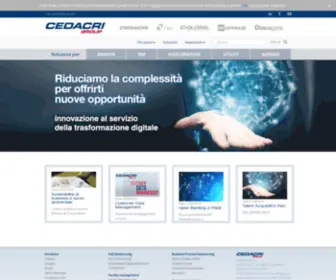 Cedacri.it(Servizi informatici per banche e finanziarie) Screenshot