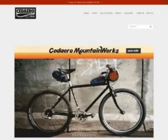 Cedaero.com(Bikepacking gear for demanding adventures and idle wanderings alike. The most fun bikepacking company) Screenshot