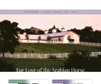 Cedar-Ridge.com(For Love Of The Arabian Horse) Screenshot