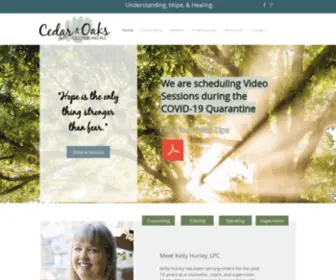 Cedarandoakscounseling.com(Cedar & Oaks Counseling) Screenshot