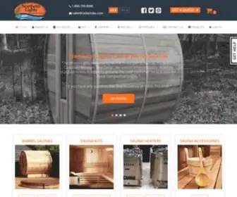 Cedarbarrelsaunas.com(Barrel sauna) Screenshot