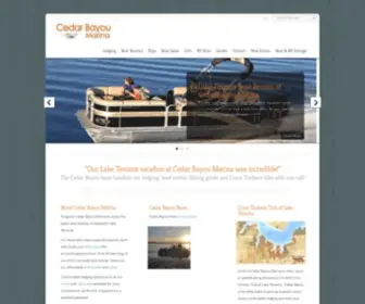 Cedarbayou.com(Lake Texoma Marina) Screenshot