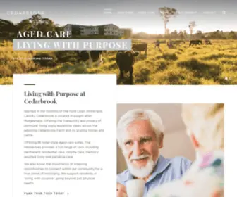 Cedarbrook.org.au(Gold Coast Aged Care) Screenshot