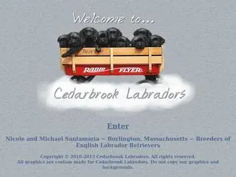 Cedarbrooklabradors.com(Massachusetts based Labrador Retriever breeder) Screenshot