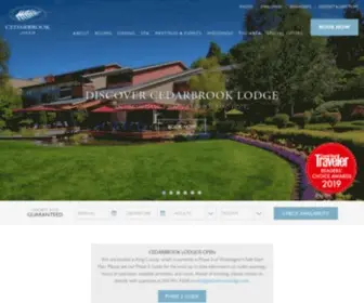 Cedarbrooklodge.com(Hotels Near Seattle Airport) Screenshot
