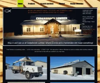 Cedarbrooklumber.com(Cedarbrook Lumber Company) Screenshot