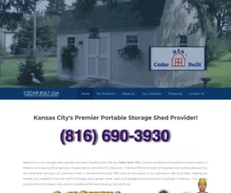 Cedarbuiltusa.com(Portable Storage Buildings) Screenshot