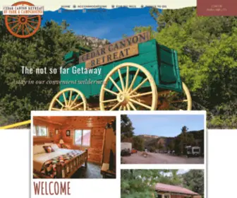 Cedarcanyonretreat.com(Cedar Canyon Retreat near Cedar City) Screenshot