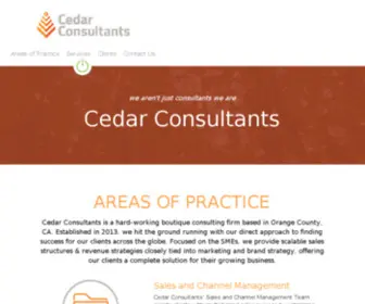 Cedarconsultants.com(Cedar Consultants) Screenshot