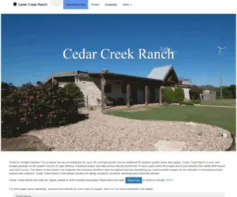 Cedarcreek-Ranch.com(Cedar Creek Ranch) Screenshot