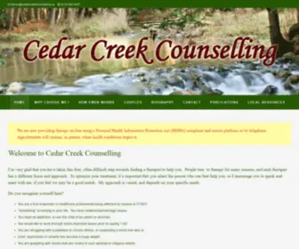 Cedarcreekcounselling.ca(Cedar Creek Counselling) Screenshot