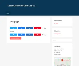 Cedarcreekgc.com(Cedar Creek Golf Club) Screenshot