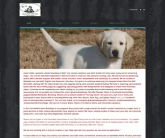 Cedarcreeklabradors.net(CEDAR CREEK LABRADORS AKC Black) Screenshot