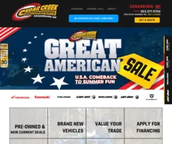 Cedarcreekmotorsports.com Screenshot