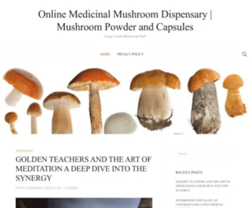 Cedarcreekrvownersclub.com(Online Medicinal Mushroom Dispensary) Screenshot